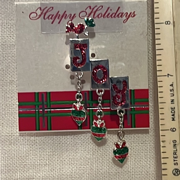 Christmas Joy Dress Pin. - Picture 2 of 3